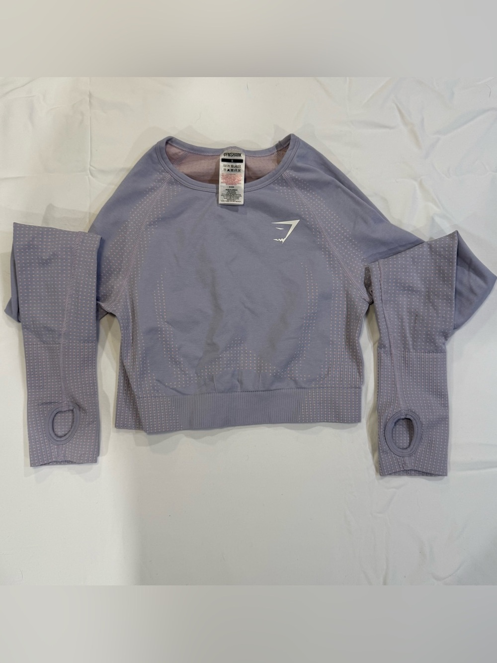 Gymshark Lavender Seamless Crew Neck Crop Top